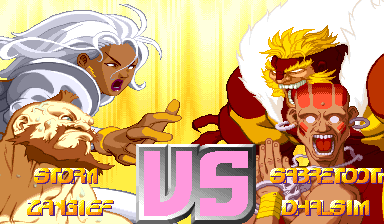 X-Men vs. Street Fighter [4MB RAM Cart] screenshot 7 for Sega Saturn